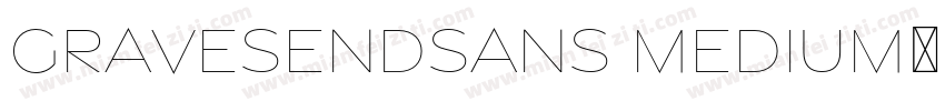GravesendSans Medium字体字体转换